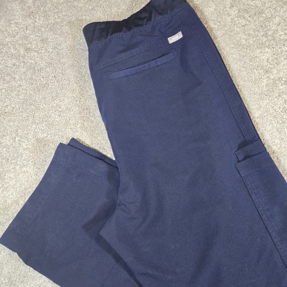 Figs Men's Axim Cargo Scrub Pants Size 2XL Navy Technical Collection Scrub Pants
